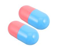 DECHOUS 2pcs Creative Large Plastic Pill Shaped Keepsake Storage Boxes for Preserving Memories with Portable Eggshaped Design Suitable for Wedding and Graduation