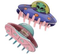 DECHOUS 2pcs Cute Hair Claw Clips for Women Colorful Jaw Clips Comfortable Secure Hold Easy Styling Hair Accessories for Various Types