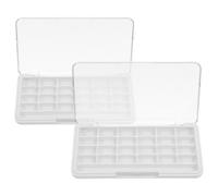 DECHOUS 2Pcs Empty Lipstick Palette Eyeshadow Container 11.5X6.7Cm Refillable Cosmetic Box for DIY Makeup Travel Use