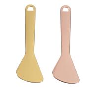 DECHOUS 2pcs Eye Massage Stick and Eye Cream Spoon Set Golden and Rose Gold Face Makeup Scoop and Facial Massage and Dark Circle Relief