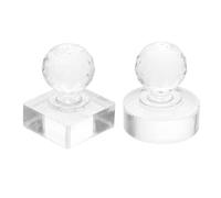 DECHOUS 2pcs Eyeshadow Pressing Tool Highlighter Repair Tool round Shapes Portable Design Plastic for DIY Enthusiasts Travel Use