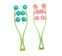 DECHOUS 2pcs Face Massage Tools with Flower-shaped Design Multipurpose Massagers for Neck and Arm Therapy at Home Random Color