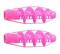 DECHOUS 2pcs Flexible Hair Rollers for Women Portable Perm Rods for DIY Curling Soft Heatless Curlers for All Hair Types Easy Secure Hold for Waves Volume Styling at Home