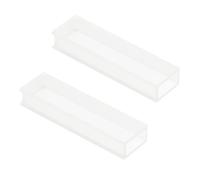 DECHOUS 2pcs Glass Cuvette Path for Spectrophotometer Lab Use High Transparency Micro Glass Cuvette for Chemical and Pharmaceutical Applications