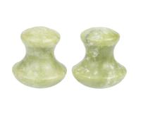 DECHOUS 2pcs Green Jade Mushroom-shaped Face Massager and Neck Massage Tool for Skin Care and Relaxation, Facial Roller Designed for Beauty and Eye Massage