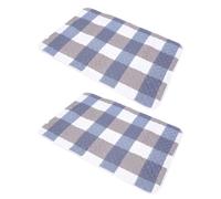 DECHOUS 2pcs Guinea Pig Cage Liner Mat for Small Pets Reusable Cotton Bedding Soft Absorbent Hamster Towel and Rabbit Pads, Simplifies Cleaning for Chinchillas and Rabbits 47x31x0.2inch