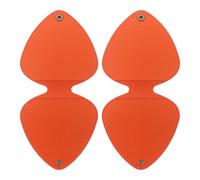 DECHOUS 2pcs Guitar Pick Case Orange Compact Guitar Pick Holder Bag for Musicians for Touring and Concerts Plectrum Storage