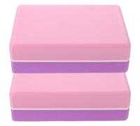 DECHOUS 2pcs High Density Eva Foam Yoga Block with Non-slip Surface and Lightweight Design, for Pilates and Gym Use, for Beginners to Flexibility and Support Workout Poses