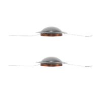 DECHOUS 2pcs High Frequency Speaker Tweeter Dome Replacement Diaphragm with 25 Core Voice Coil, Smooth Extended High Performance and Low Thermal Compression, round Frame for Pa Speaker