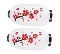 DECHOUS 2pcs Japanese Lantern Decorative White Blossom Cherry Style for Home Sushi Restaurant Outdoor Party Event