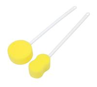 DECHOUS 2pcs Long Handle Bathing Massage Brush with Sponge and Pp Material, Comfortable Grip and Froth Producing Body Exfoliator Scrub for Shower and Back Washing