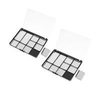 DECHOUS 2pcs Magnetic Empty Eyeshadow Palettes Makeup Tray for DIY Storage Lightweight Cosmetic Organizer with Break-resistant Design for Travel and Home Use