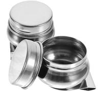 DECHOUS 2pcs Painting Mixing Cup Palettes Cup for Painting Beginners and Professional Painters Silver Stainless Steel Material Wide Mouth Design Reusable Outdoor Drawing Supplies Dipper