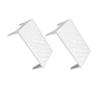 DECHOUS 2pcs Paste Flower Drying Rack Air Dry Stand White Plastic Stylish Simple Design Baking Tool for DIY Cake Decoration