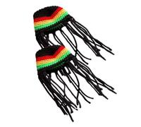 DECHOUS 2pcs Pet Costume Hat for Dogs and Small Animals, Knitted Polyester Braided Design, Easy to Wear and Maintains Shape, for Halloween Party and Photoshoots