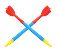 DECHOUS 2pcs Plastic Javelins for Training with Soft and Flexible Tips, Easy to Throw Reusable Javelin Props Suitable for School Competition and Throwing Practice