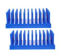 DECHOUS 2pcs Plastic Test Tube Holder Rack with 66 Pillars for Enhanced Drying Efficiency, Stable Structure, and Elevated Base, Suitable for Chemistry Laboratory and Research Laboratory