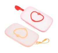 DECHOUS 2pcs Portable Wet Wipes Box Travel Wipes Case Dispenser Box for Diaper Bag Outdoor Use