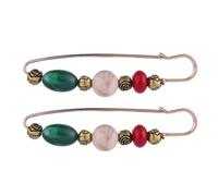 DECHOUS 2pcs Retro Alloy Brooch Pin for Women Cardigan Clips Eye-catching Design that Does Not Damage Clothes, Suitable for Blouses and Dresses on Formal Occasions or Birthdays
