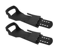 DECHOUS 2pcs Rowing Machine Pedals Replacement with Adjustable Foot Straps and Non-slip Stability, Sturdy Plastic Exercise Footrest for Home Gym and Small Fitness Studios