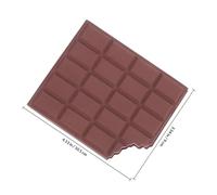 DECHOUS 2pcs Scented Chocolate Shaped Memo Pad with Strong Adhesive and Clean Removal, Coffee Colour Paper Notepad for School and Home Use, Creative Office Stationery