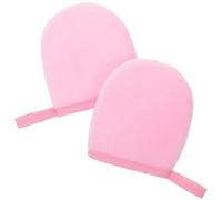 DECHOUS 2Pcs Self Tanning Mitts Reusable Plush Lotion Glove for Even Sun Cream Application Prevent Stained Hands Fast Smooth Coverage and Relaxing Massage Tool