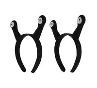 DECHOUS 2pcs Snail Antenna Headband Hair Hoops and Adults, Black Tentacle Hair Accessories for Halloween Party, Cosplay, Birthday, and Daily Wear