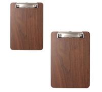 DECHOUS 2pcs Solid Wood Kitchen Menu Holders A4 A5 Recipe Clip Boards Household Menu Rack with Clamp for Home Kitchen Dining Table Use