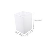 DECHOUS 2pcs Square Table Lamp Shades for Bulbs Soft Fabric Light Covers for Household Lighting Contemporary Decorative Lamp Shade with Easy Installation and Even Illumination