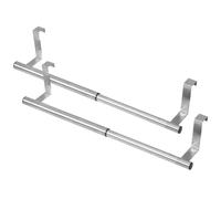 DECHOUS 2pcs Stainless Steel Bathroom Towel Rack with Easy to Install Space Saving Design, Adjustable Extendable Towel Hanger for Washcloth and Dish Cloth, for Balcony and Household Use