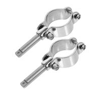DECHOUS 2pcs Stainless Steel Kayak Paddle Holder Oar Lock Boat Hardware Adjustable Paddle Holder for Fishing and Kayaking with Stable Hold