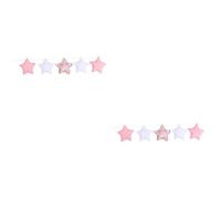 DECHOUS 2pcs String Star String Hanging Decoration for Crib Decor North Europe Style Decor and Stars for Nursery Decoration and Bedroom Ornaments