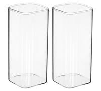 DECHOUS 2pcs Stylish Breakfast Cups Beverage Glass Cup Microwave Safe for Coffee Drinks for Morning Breakfast Casual Juice Serving
