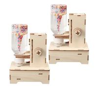 DECHOUS 2pcs Tornado Maker STEM Science Kit for, DIY Wood and Plastic Tornado Simulator, Montessori Physics Experiment for Elementary Science Education and Hands-On Weather Learning