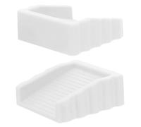 DECHOUS 2pcs Two-Way Door Stopper Cube TPR Doorstopper, White, Protects Fingers, Non-Scratching, for Doors, Homes and Busy Environments