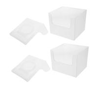 DECHOUS 2pcs Wet Wipes Box Refillable Disposable Face Towel Storage Box for Bathroom Kitchen