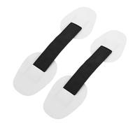 DECHOUS 2Pcs White Kayak Side Handles Replacement Pack for Inflatable Boats and Paddleboards with PVC Strap Pull Patches, Ergonomic Carry Grips for Sup, Canoe, Dinghy, and Raft Outdoor