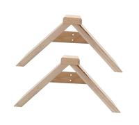DECHOUS 2Pcs Wooden Dove Rest Frame Durable Pigeon Perch Stand for Pet Birds Comfortable Rack for Pigeons Parrots Budgies Essential Bird Accessory for Home Use