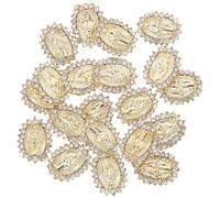 DECHOUS 30pcs Golden Virgin Mary Nail Charms for Nail Art Decoration, Alloy Material with Hard to Fade Finish, Compact Size for Holiday Party and Occasions