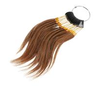 DECHOUS 30pcs Hair Sample Rings Real Human Hair Testing Chart for Consultation