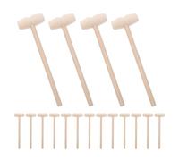 DECHOUS 30PCS Mini Wooden Mallet for, Small Solid Wood Hammer for Chocolate Cracking and Cake Cracking, Portable Friendly Wooden Hammer for Party Games and Festival Use