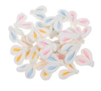 DECHOUS 30pcs Plush Mini Easter Bunny Ears for Crafts, Easter Party Hairpins Hair Clips Accessories Party Supplies, Assorted Colors
