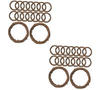 DECHOUS 32pcs Natural Rattan Wreath for Craft Handmade Vine Branch Circles for Home Decor Christmas Festivals and Special Occasions Safe Odorless for Bedroom Living Room and More