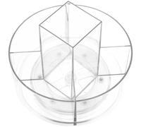 DECHOUS 360 Degree Rotating Makeup Organizer Single Layer Cosmetic Storage Rack Desktop Display Holder for Skincare and Jewelry Accessories