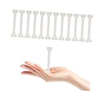 DECHOUS 36pcs Mini Plastic Bones Halloween Bone Props for Haunted House Decor and Festival Decorations (White)
