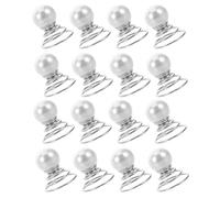 DECHOUS 36Pcs White Pearl Spiral Hair Pins for Thick Hair - Bridal Wedding Barrettes Twist Coil Bun Maker Accessories for Prom and Elegant Updos