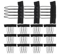 DECHOUS 3bags Spring Comb Wig Accessories Edge Comb Wig Clips for Making Tool Hair Cap Mesh Hairpiece Caps