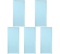 DECHOUS 3D Anti- Collision Wall Padding 5pcs Shockproof Peel and Stick Wall Sticker Removable Leather Cladded Wallpaper Soft Cushion for Kids Room Bed Headboards TV Walls