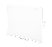 DECHOUS 3pcs Acrylic Wall Sign Holders with High Transparency and Easy Insert/remove Feature, Wall-mounted Display Frames for Customer-facing Areas and Events