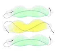 DECHOUS 3pcs Cooling Eye Masks Cold Compress Gel Pads for Therapy at Home, Super Smooth and Comfortable PVC Gel Eye Cooling Masks Naturally and Aid Relaxation Anytime Anywhere Random Color